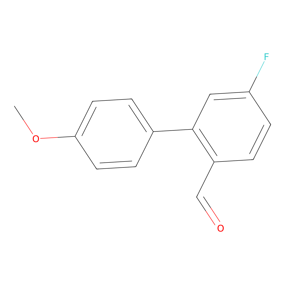 5-Fluoro-4'-methoxy-[1,1'-biphenyl]-2-carbaldehyde molecular structure, CAS 1296863-47-2