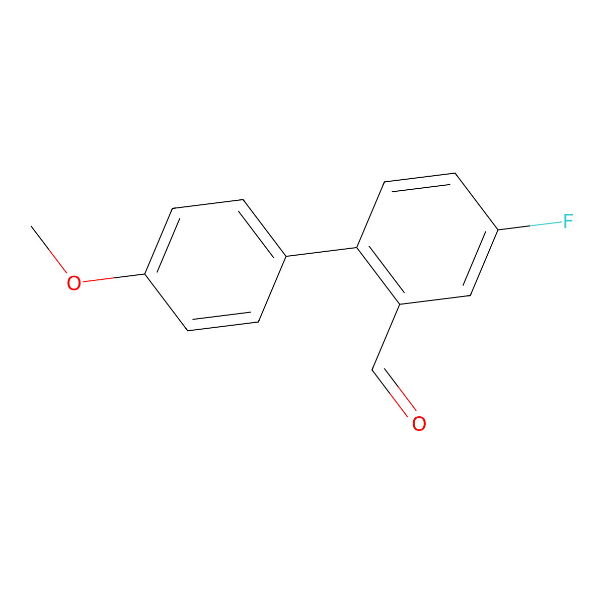 4-Fluoro-4'-methoxy[1,1'-biphenyl]-2-carboxaldehyde molecular structure, CAS 1296863-51-8
