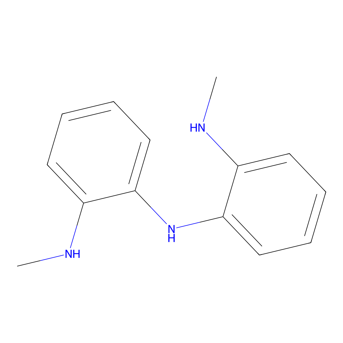 Bis(2-methylaminophenyl)amine molecular structure, CAS 1296883-59-4