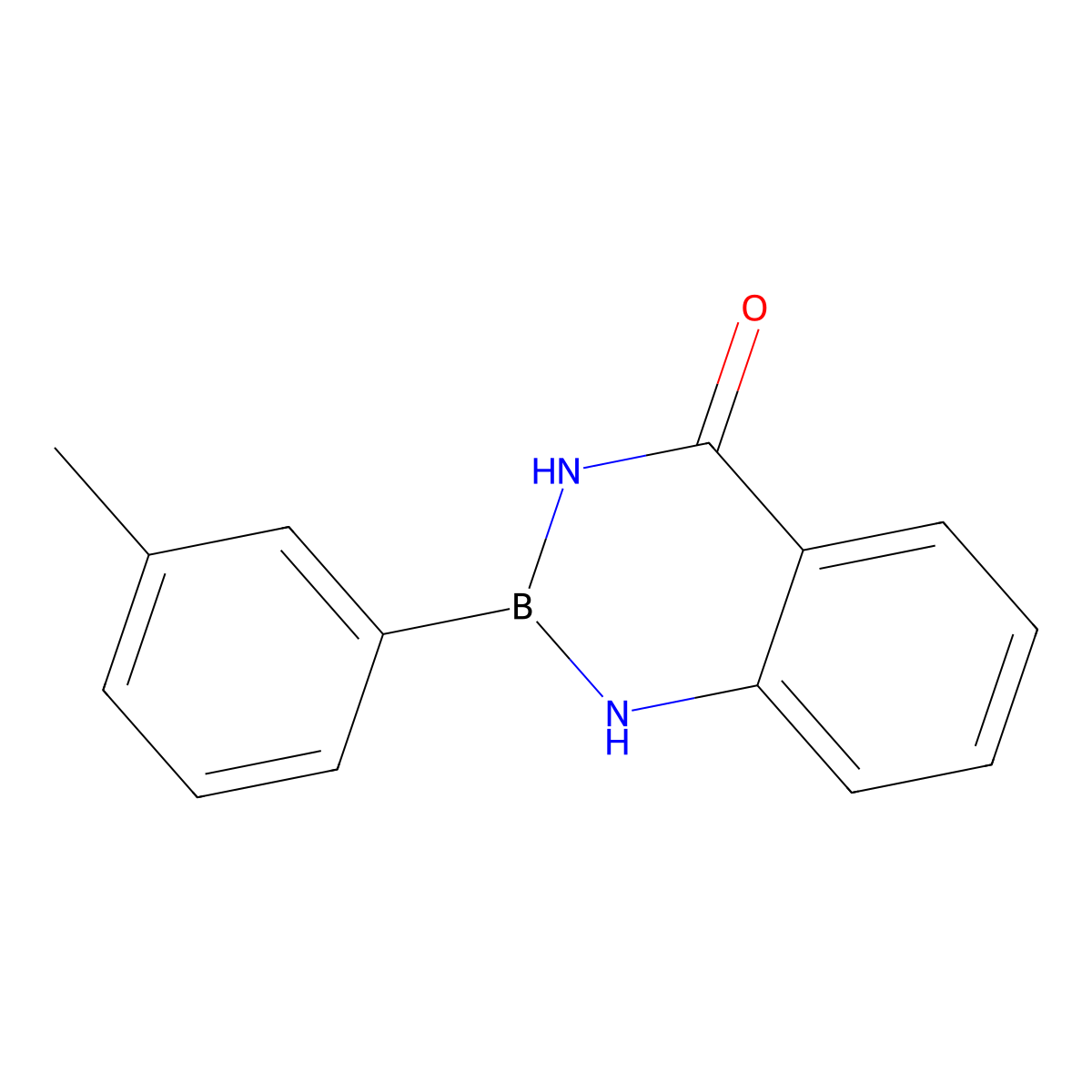 2-(M-Tolyl)-2,3-dihydrobenzo[D][1,3,2]diazaborinin-4(1H)-one molecular structure, CAS 1296939-21-3
