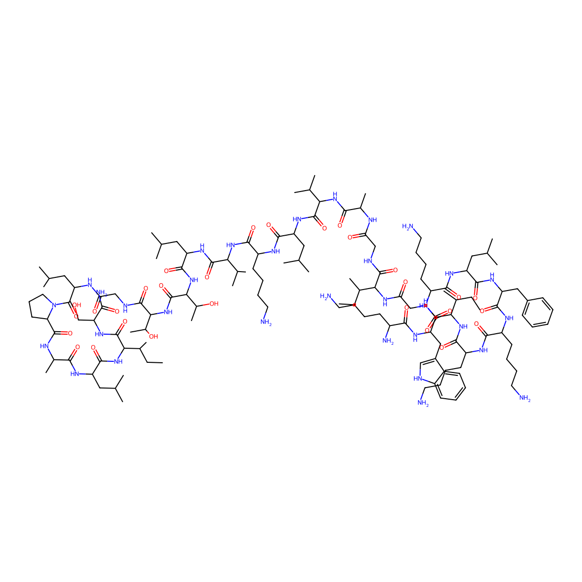 Cecropin A (1-8)-Melittin (1-18) amide molecular structure, CAS 129696-23-7