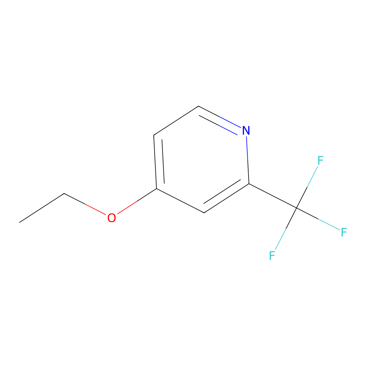 4-Ethoxy-2-(trifluoromethyl)pyridine molecular structure, CAS 1297137-82-6