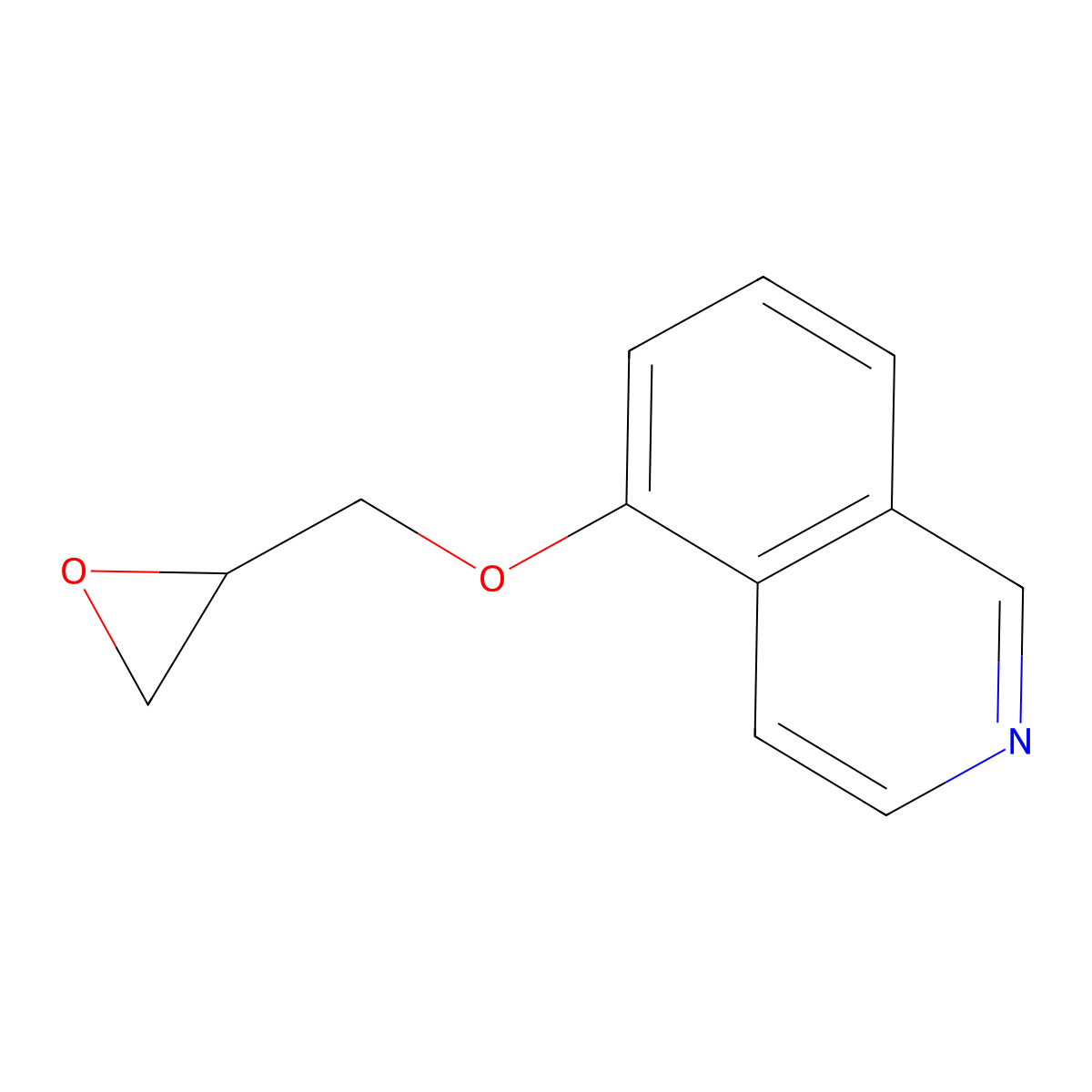 5-(Oxiran-2-ylmethoxy)isoquinoline molecular structure, CAS 129717-29-9