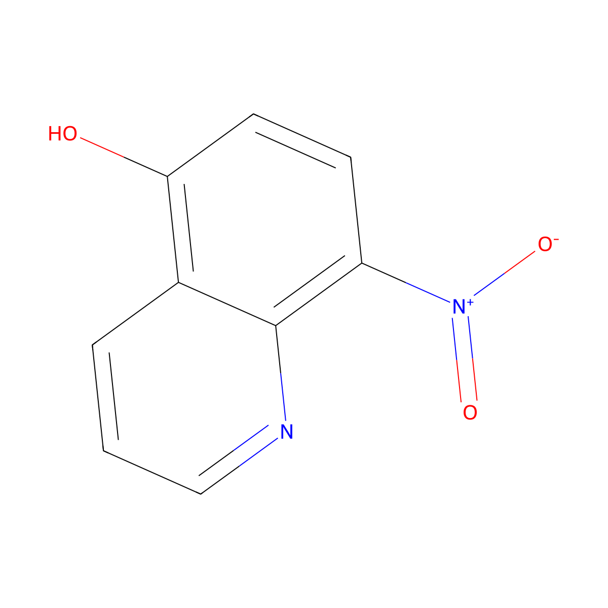 8-Nitroquinolin-5-ol molecular structure, CAS 129717-35-7