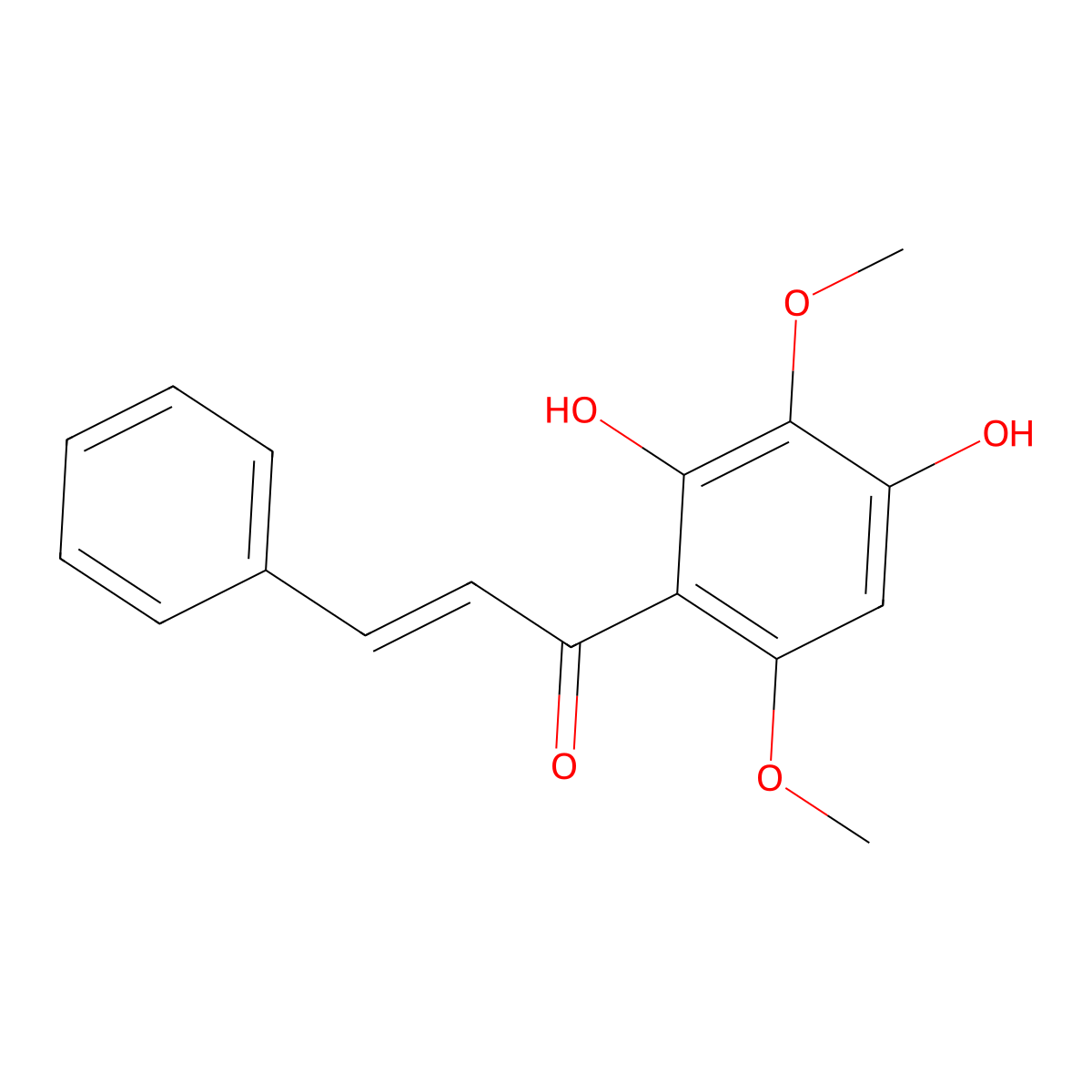2',4'-Dihydroxy-3',6'-dimethoxychalcone molecular structure, CAS 129724-43-2