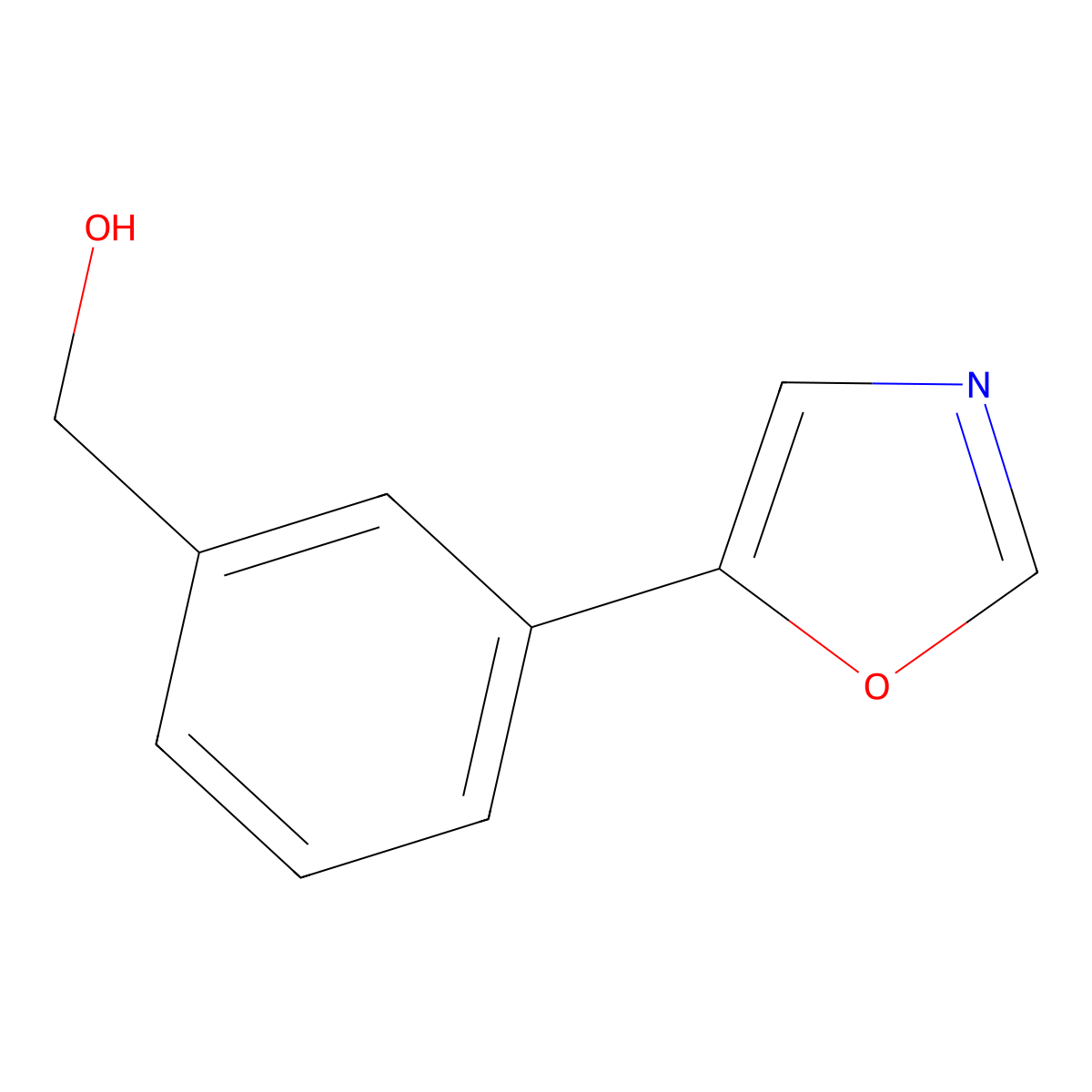 (3-(Oxazol-5-yl)phenyl)methanol molecular structure, CAS 129747-43-9