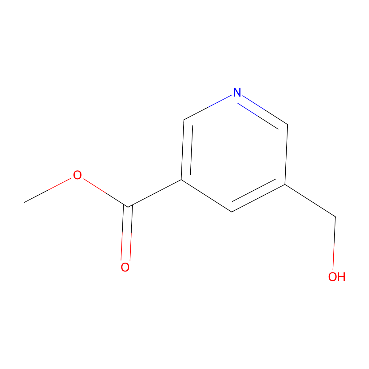 Methyl 5-(hydroxymethyl)nicotinate molecular structure, CAS 129747-52-0