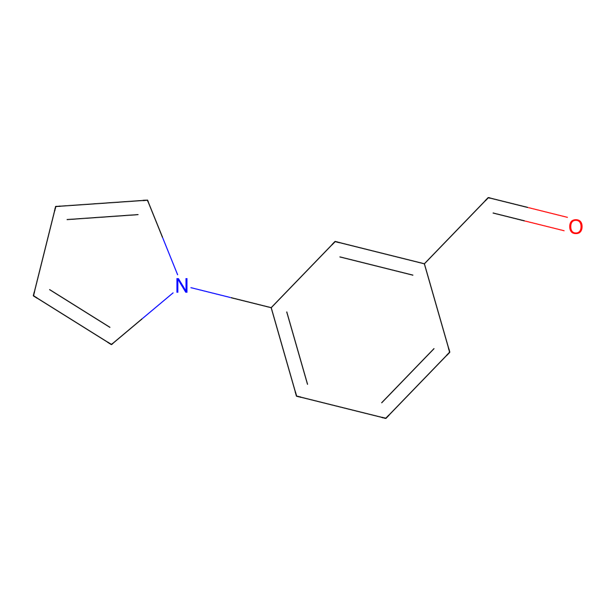 3-(1H-Pyrrol-1-yl)benzaldehyde molecular structure, CAS 129747-77-9