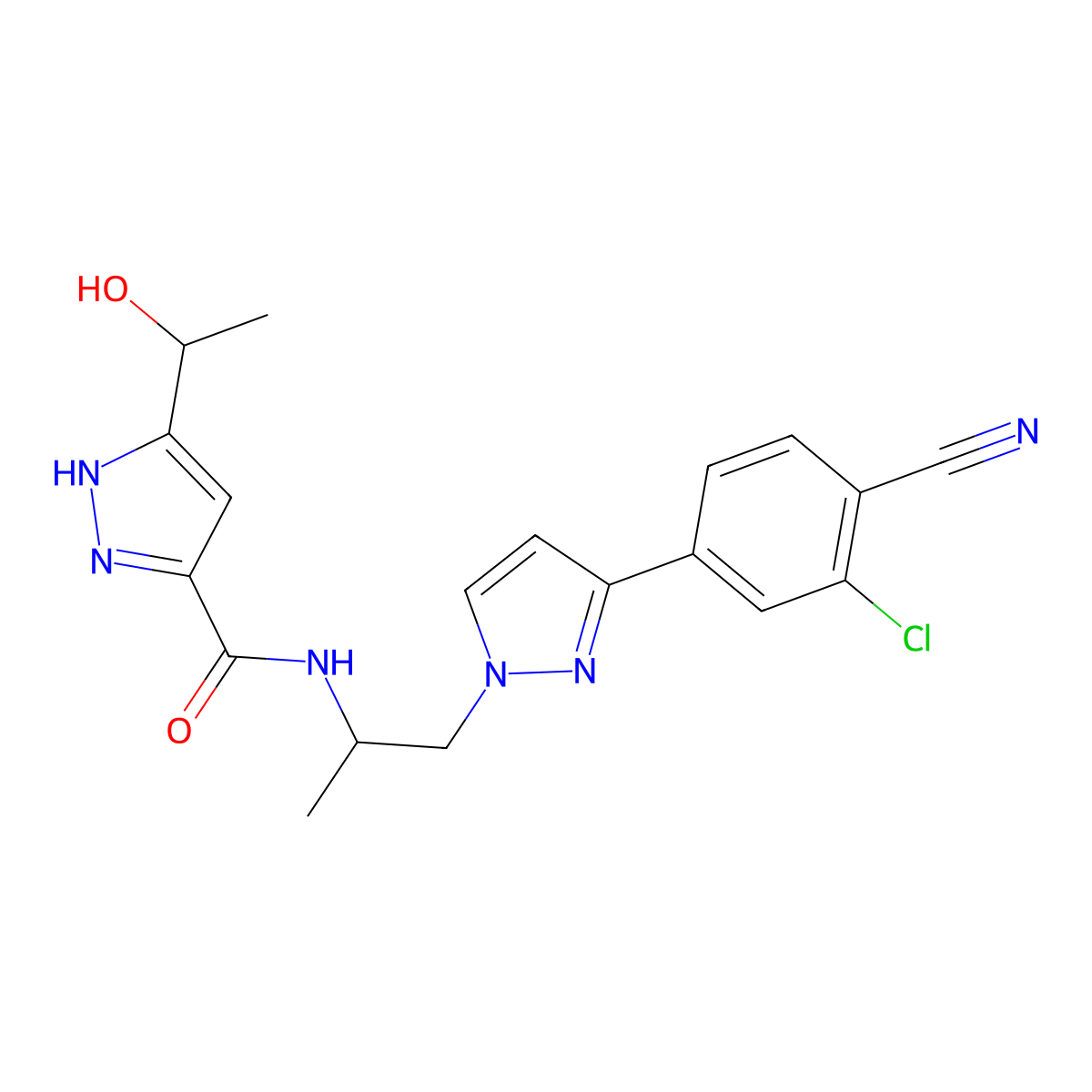 Darolutamide molecular structure, CAS 1297538-32-9