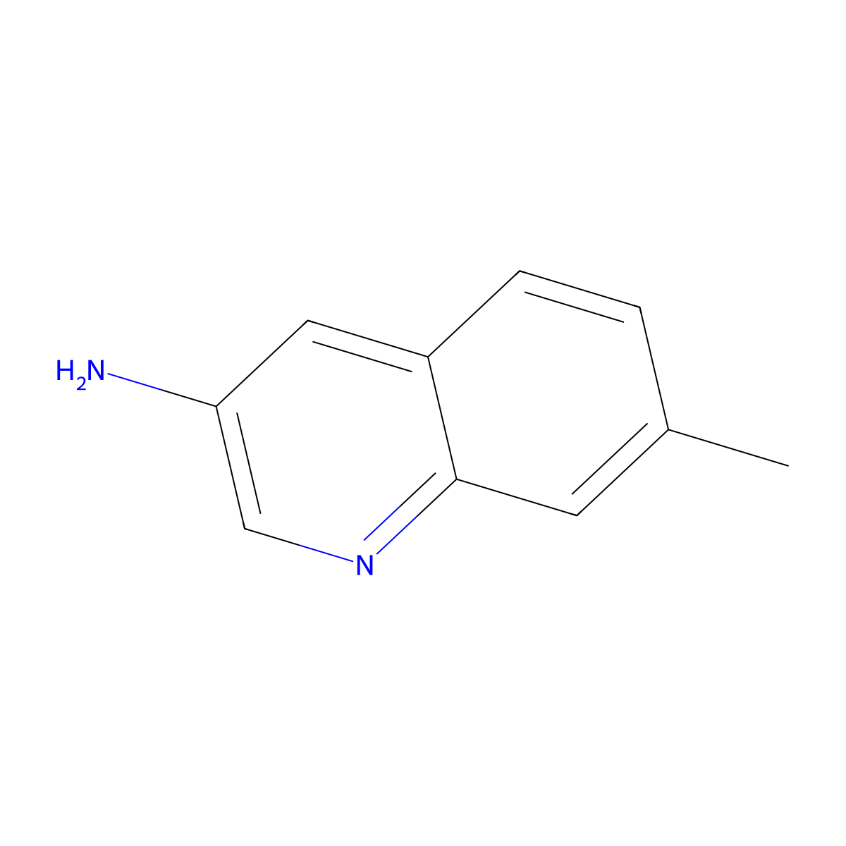 7-Methylquinolin-3-amine molecular structure, CAS 1297654-73-9