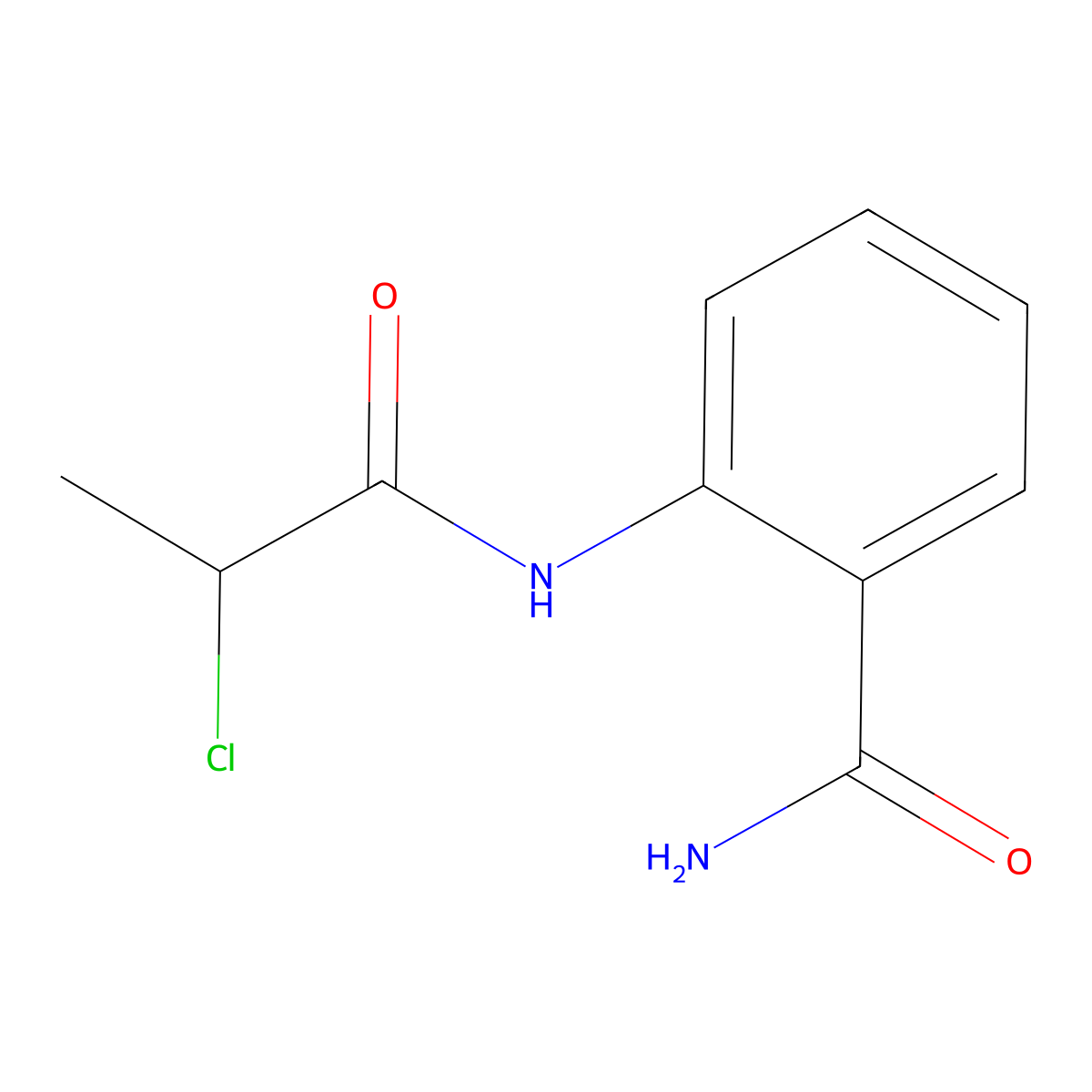 2-(2-Chloropropanamido)benzamide molecular structure, CAS 129768-48-5