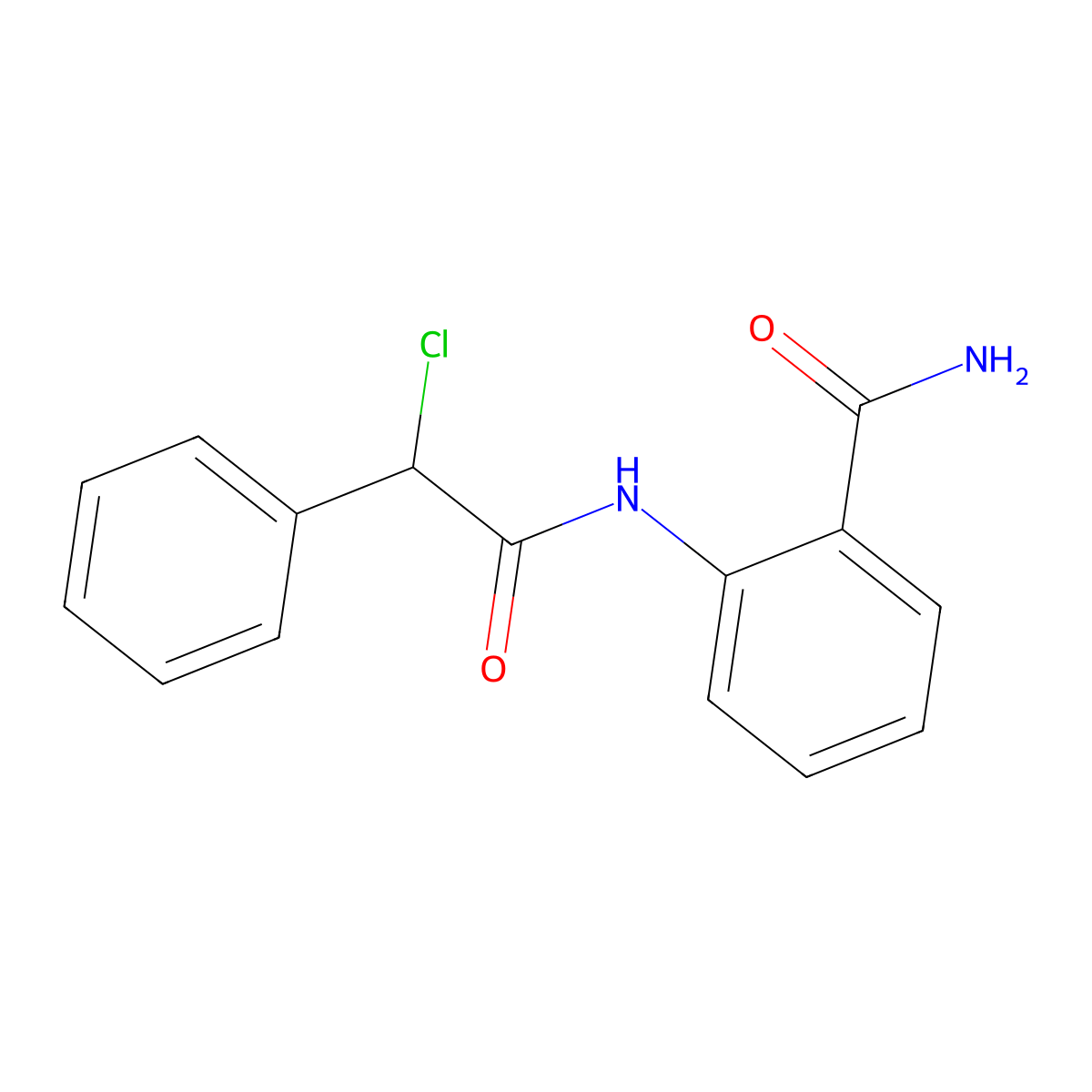 2-{[Chloro(phenyl)acetyl]amino}benzamide molecular structure, CAS 129768-50-9