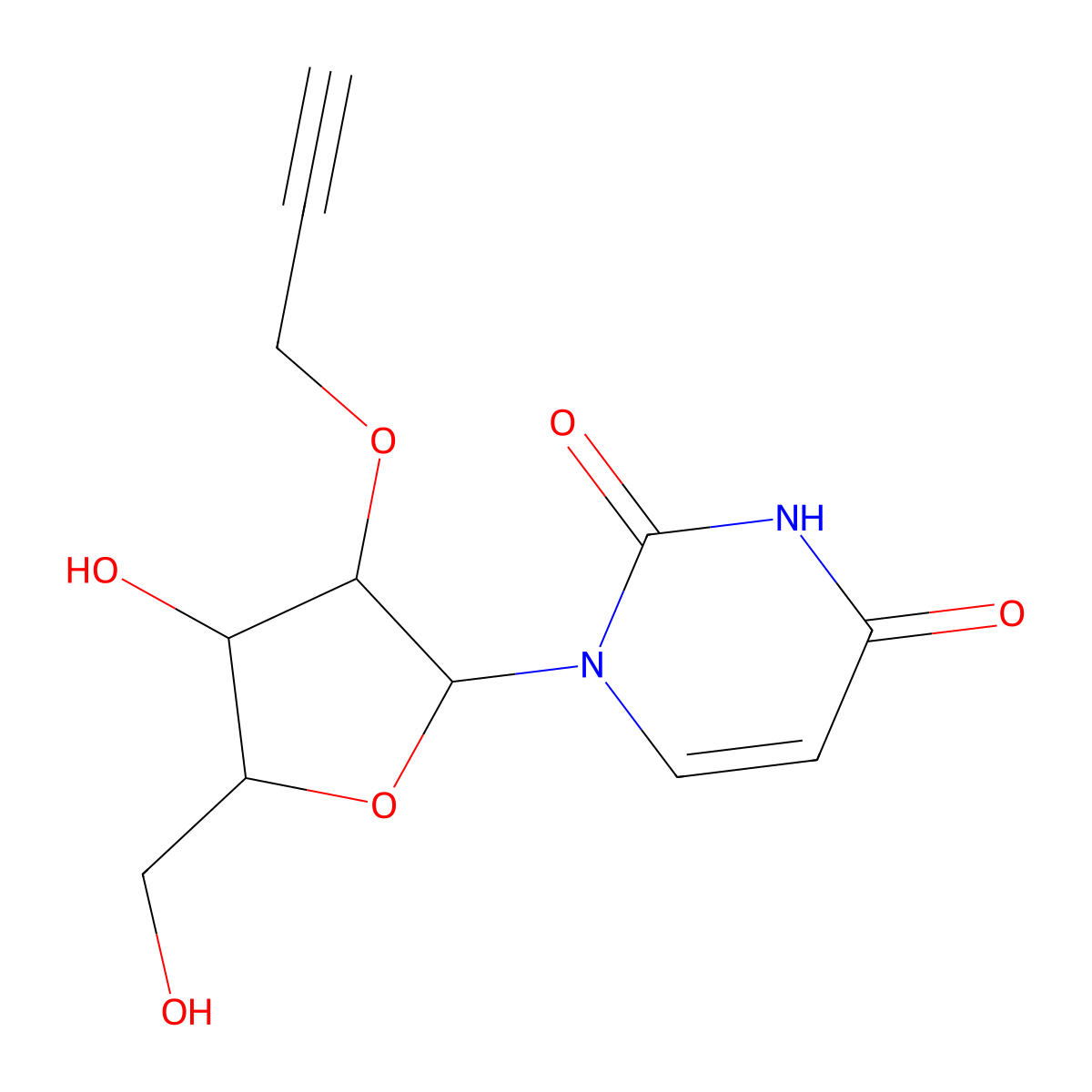 2'-o-Propargyluridine molecular structure, CAS 129778-58-1