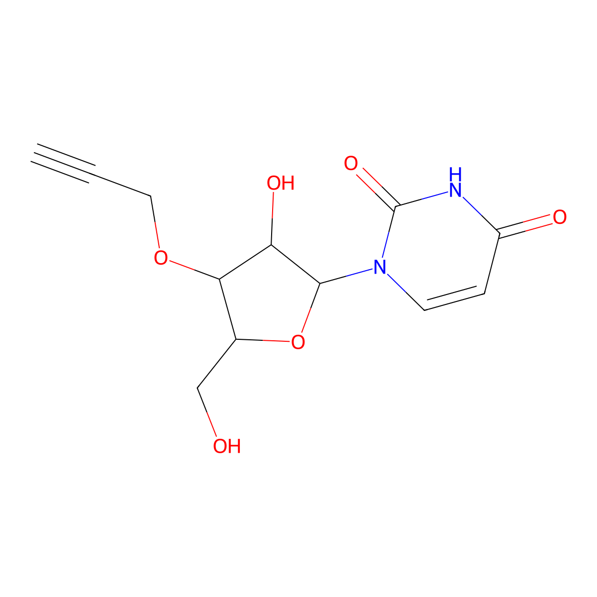 3'-O-Propargyluridine molecular structure, CAS 129778-59-2