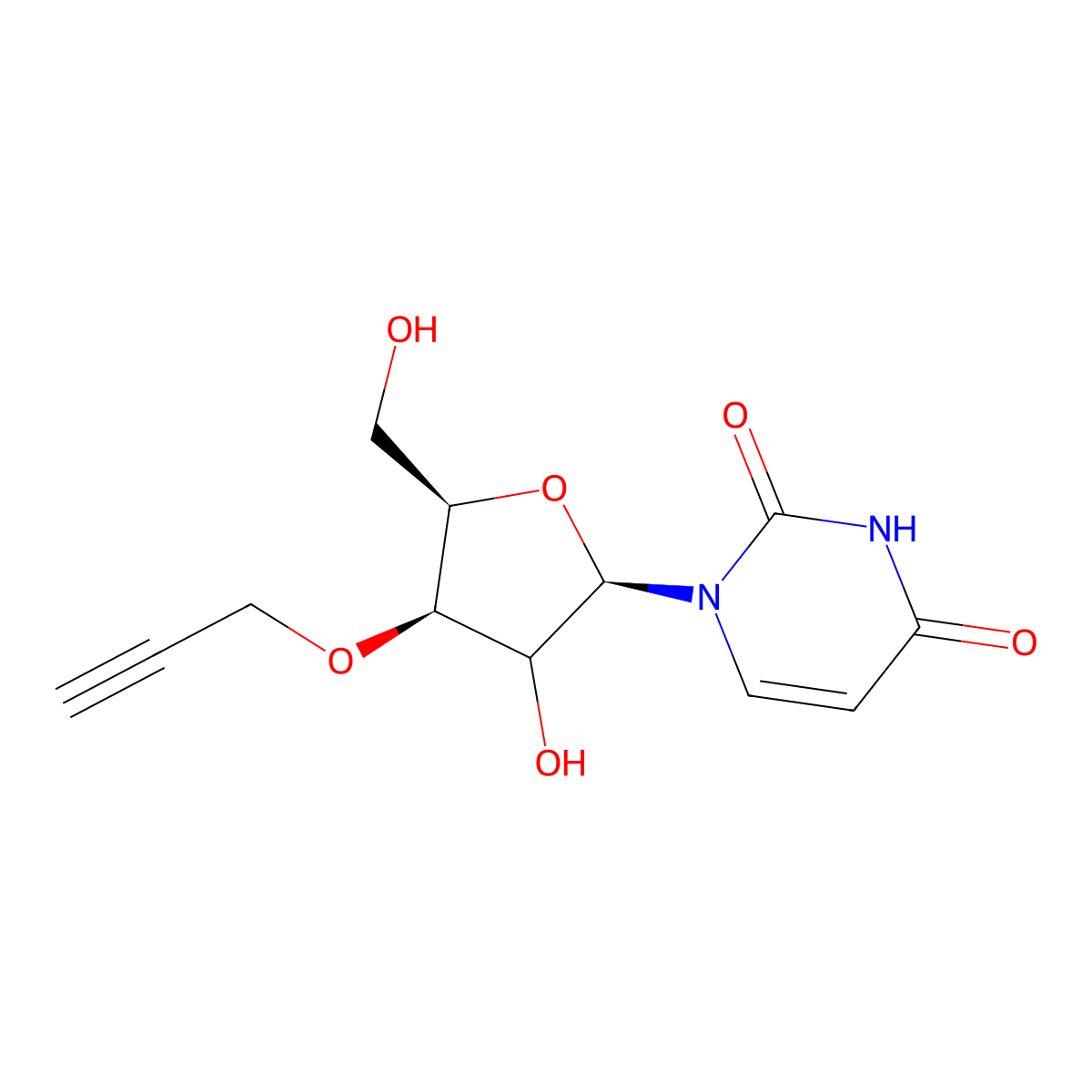3'-O-Propargyluridine molecular structure, CAS 129778-59-2