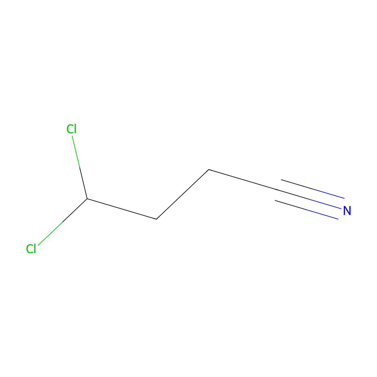 4,4-Dichlorobutanenitrile molecular structure, CAS 129801-58-7