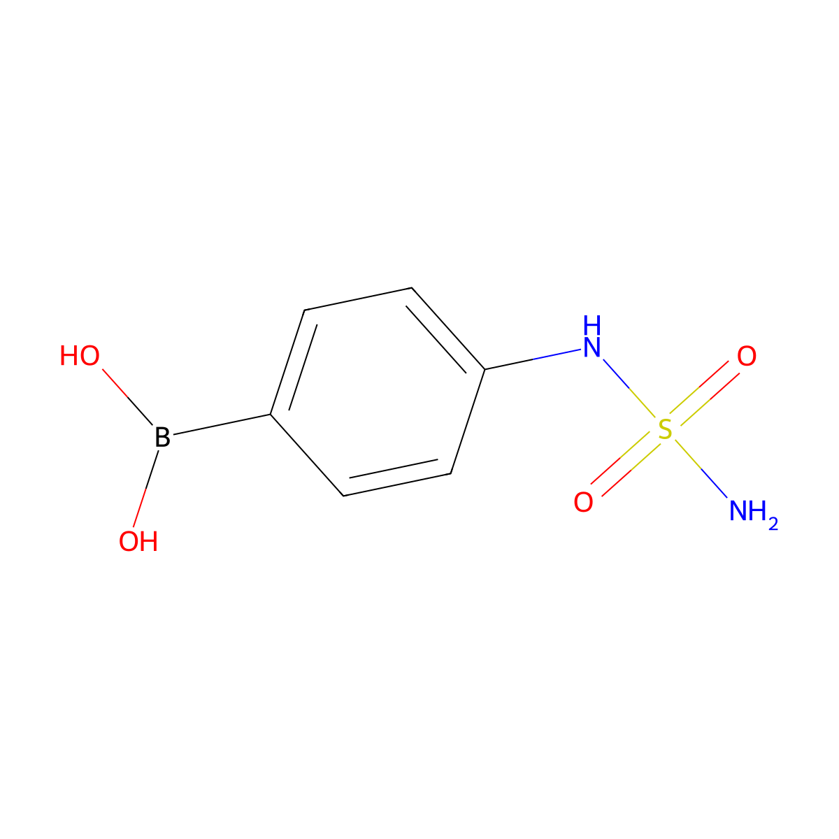 (4-(Sulfamoylamino)phenyl)boronic acid molecular structure, CAS 1298033-59-6