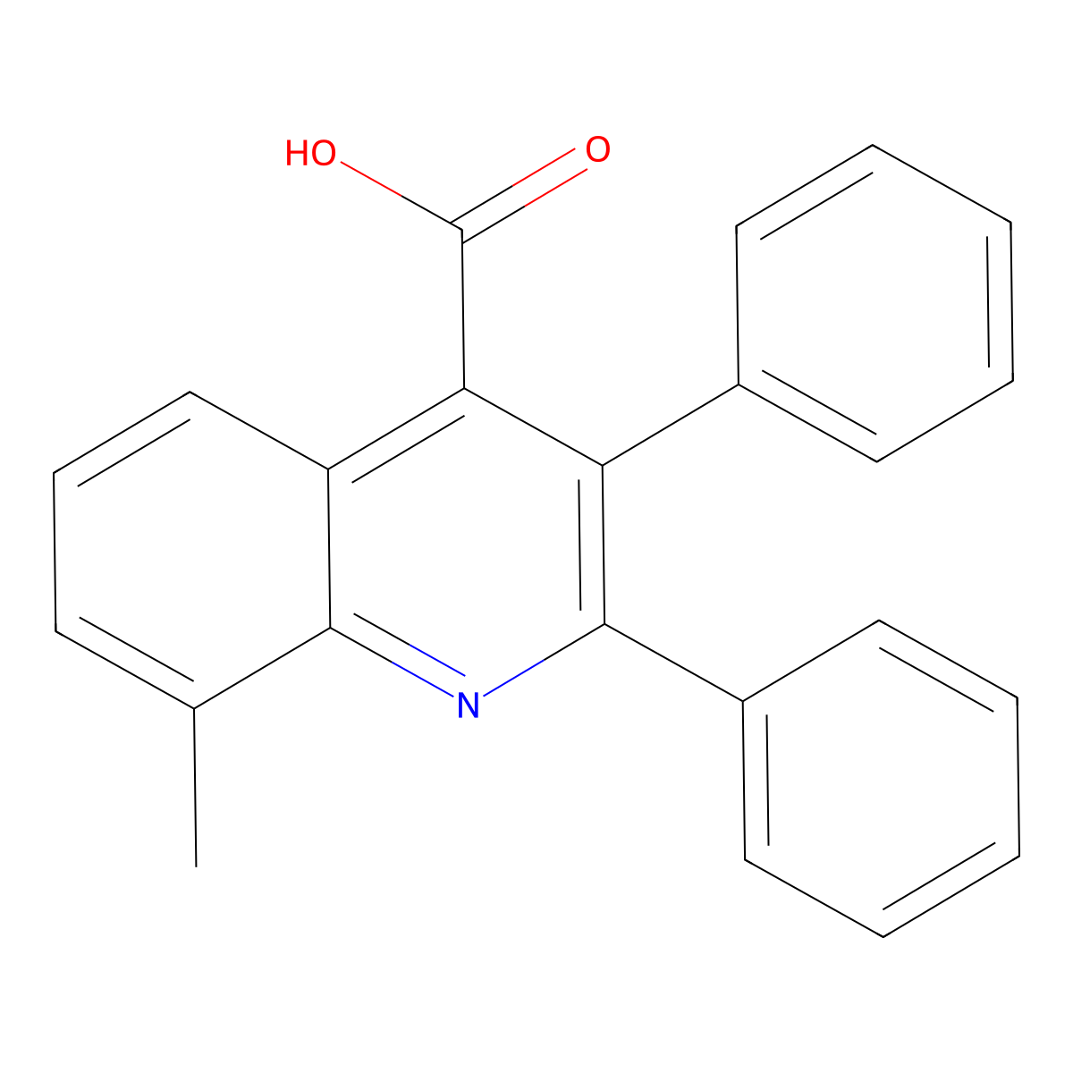 8-Methyl-2,3-diphenylquinoline-4-carboxylic acid molecular structure, CAS 1298069-31-4