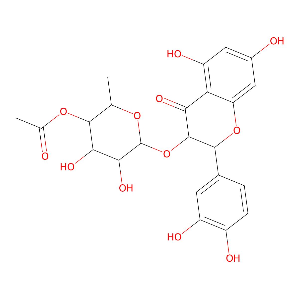 4"-O-Acetylastilbin molecular structure, CAS 1298135-49-5