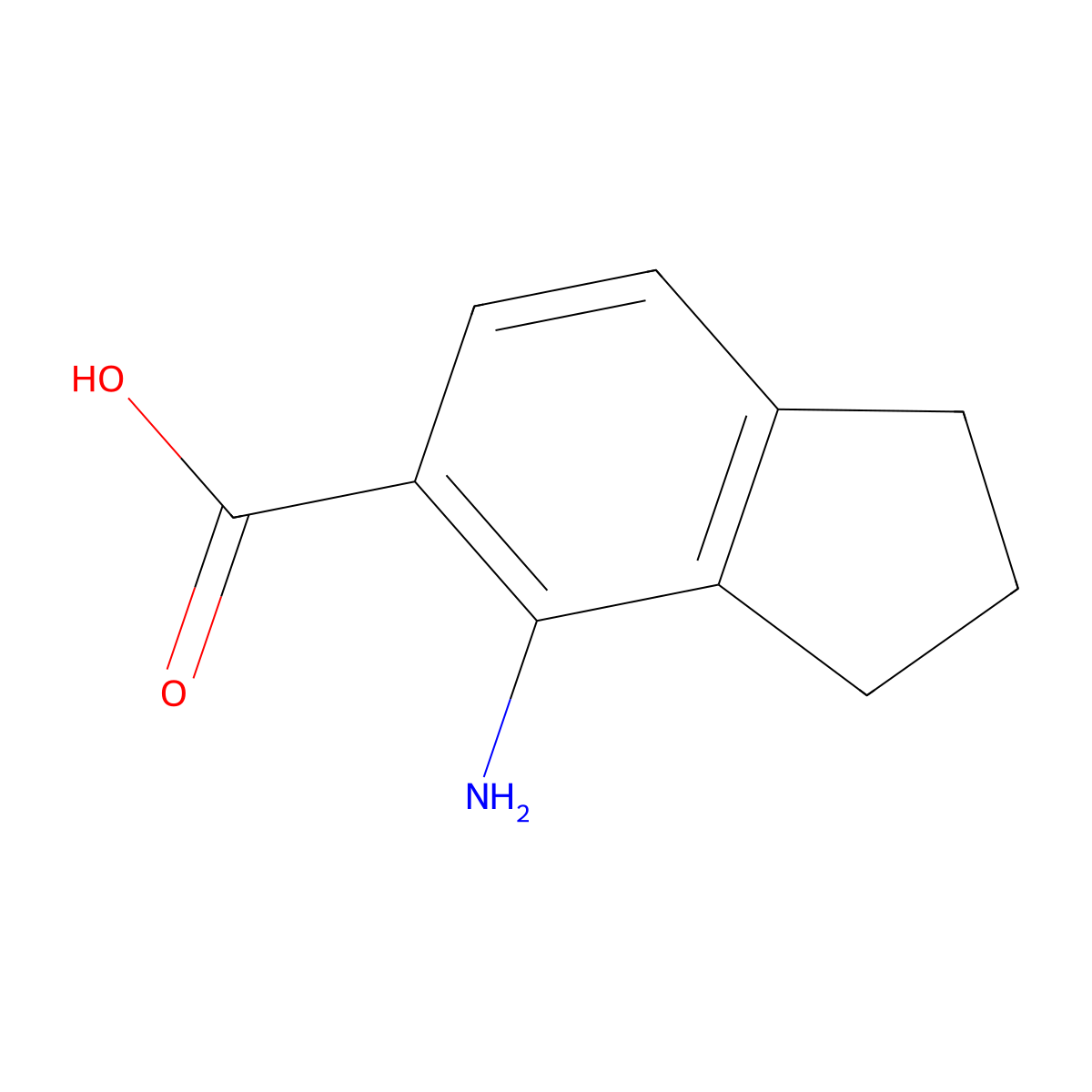 4-Aminoindane-5-carboxylic Acid molecular structure, CAS 129833-30-3