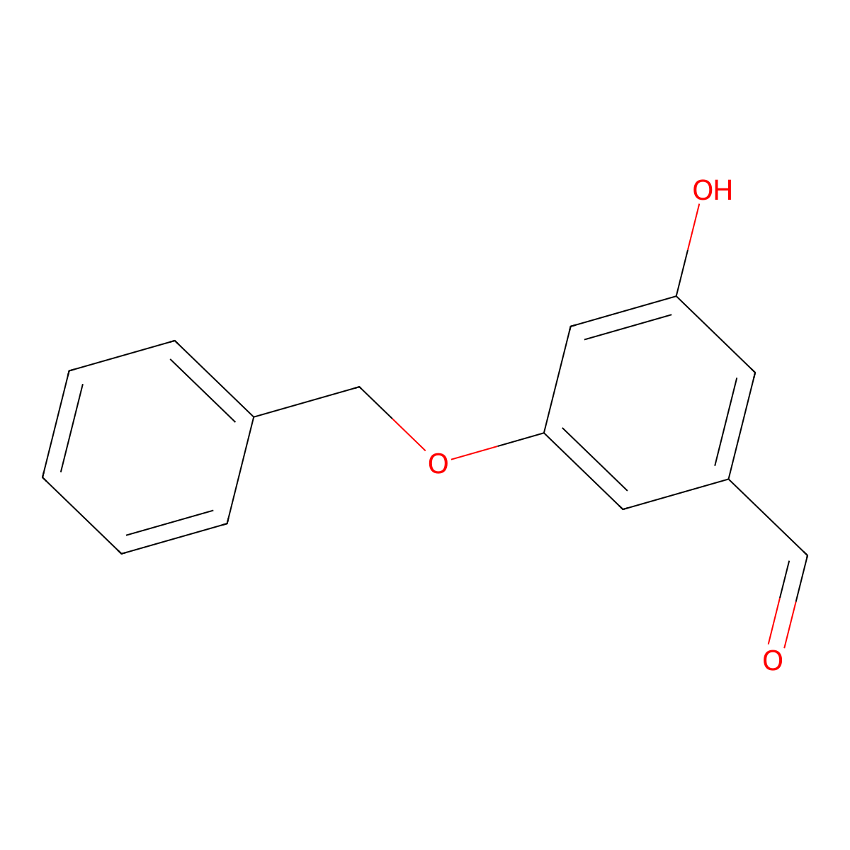 3-(Benzyloxy)-5-hydroxybenzaldehyde molecular structure, CAS 129835-67-2