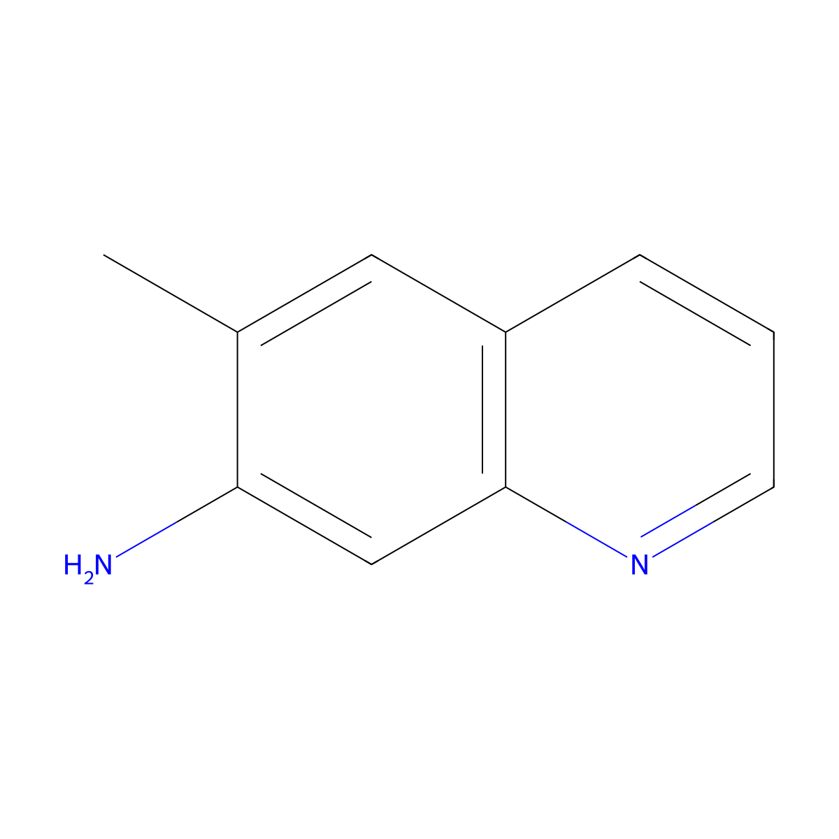 6-Methylquinolin-7-amine molecular structure, CAS 129844-69-5