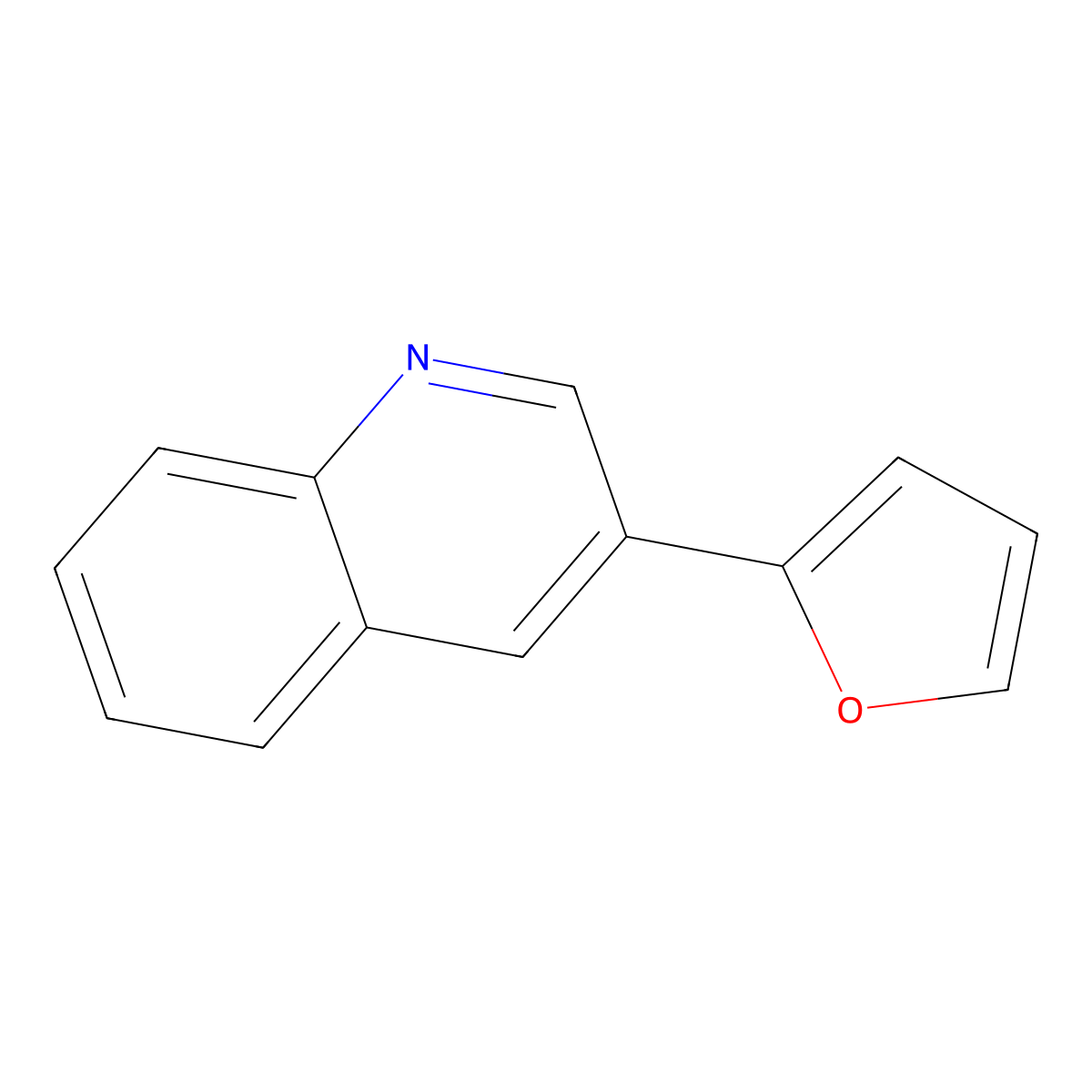 3-(Furan-2-yl)quinoline molecular structure, CAS 129887-24-7