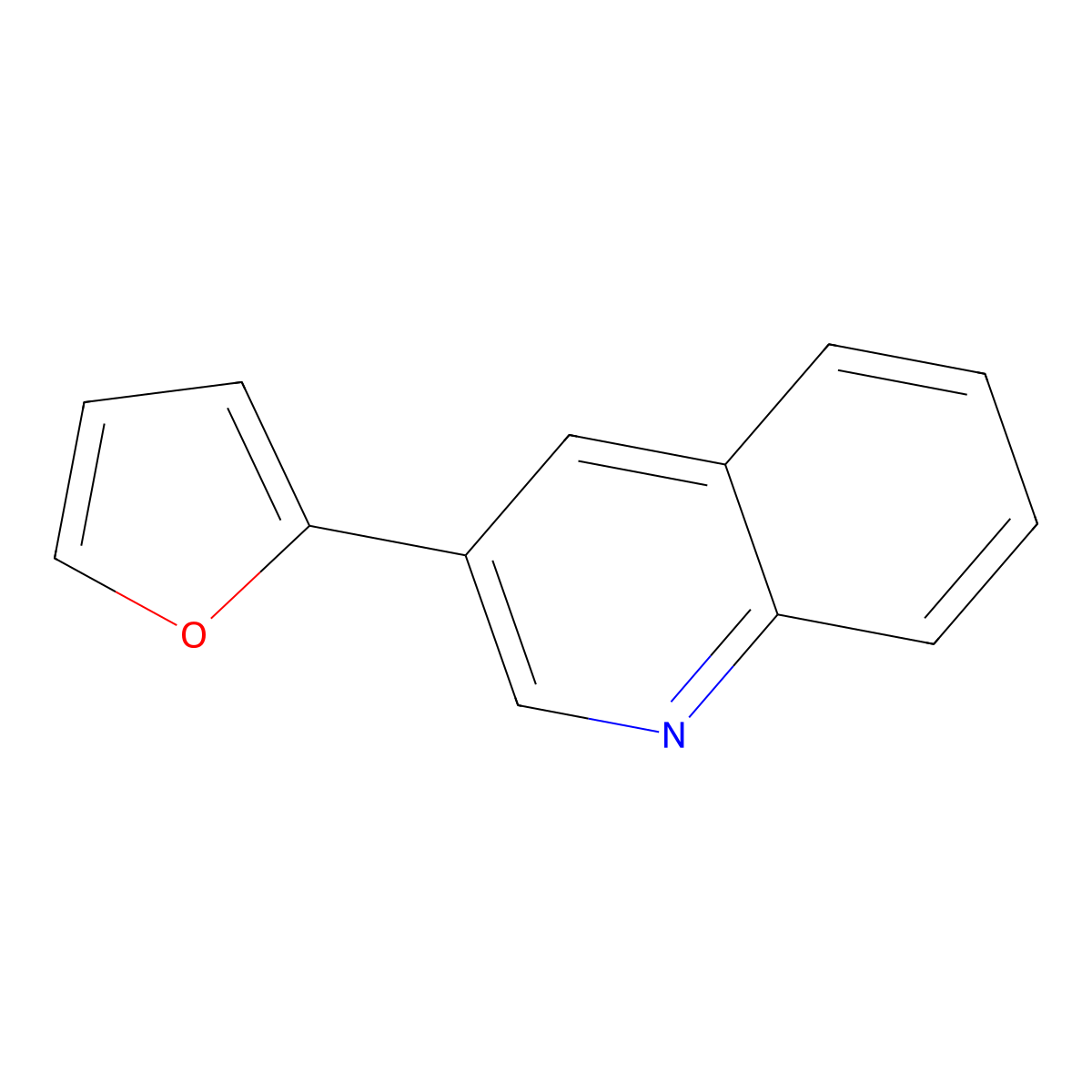 3-(Furan-2-yl)quinoline molecular structure, CAS 129887-24-7