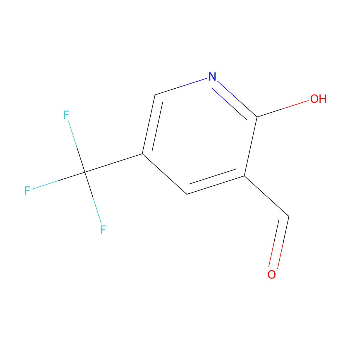 2-Hydroxy-5-(trifluoromethyl)nicotinaldehyde molecular structure, CAS 129904-48-9