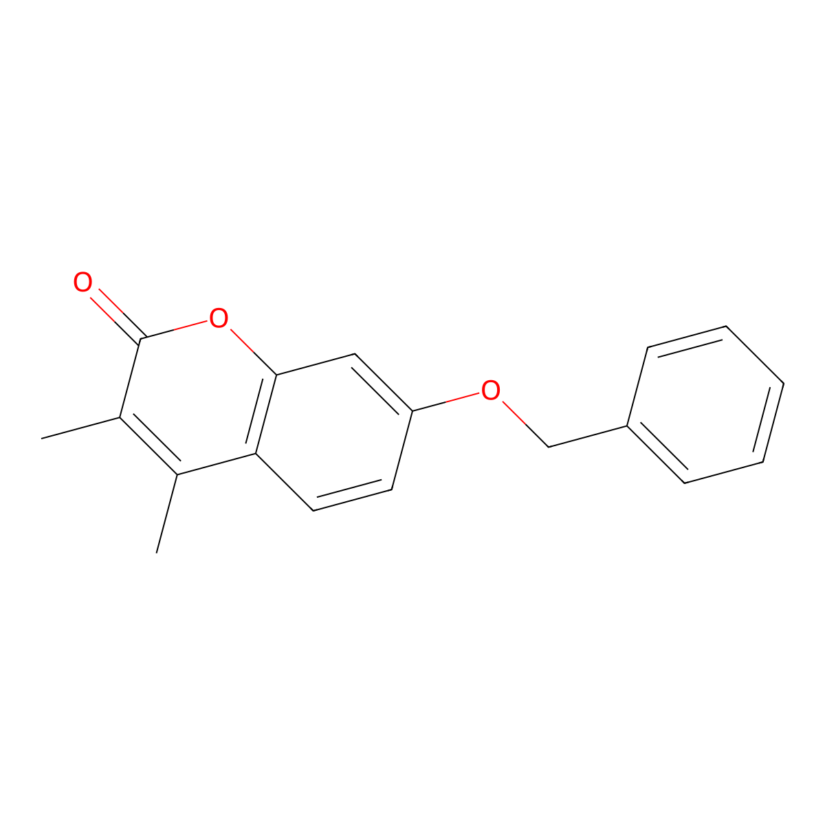 7-(benzyloxy)-3,4-dimethyl-2H-chromen-2-one molecular structure, CAS 129910-55-0