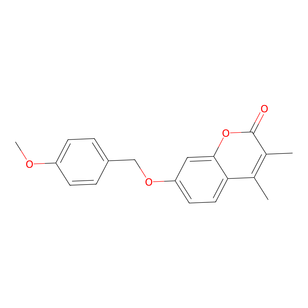 7-[(4-methoxybenzyl)oxy]-3,4-dimethyl-2H-chromen-2-one molecular structure, CAS 129910-58-3