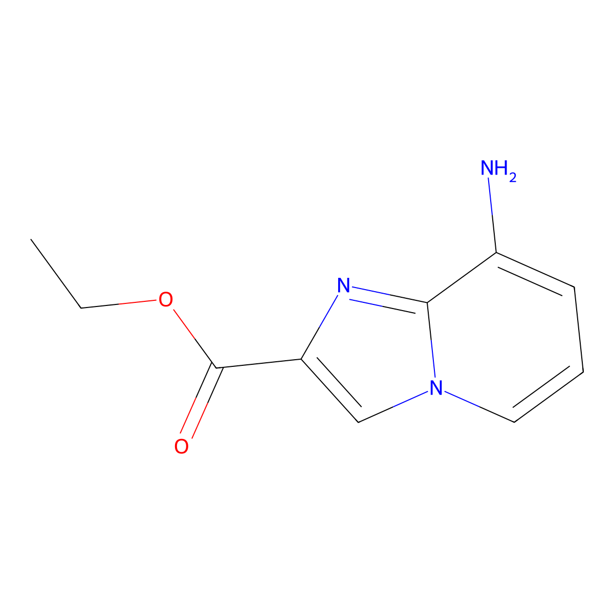 Ethyl 8-Aminoimidazo[1,2-a]pyridine-2-carboxylate molecular structure, CAS 129912-07-8