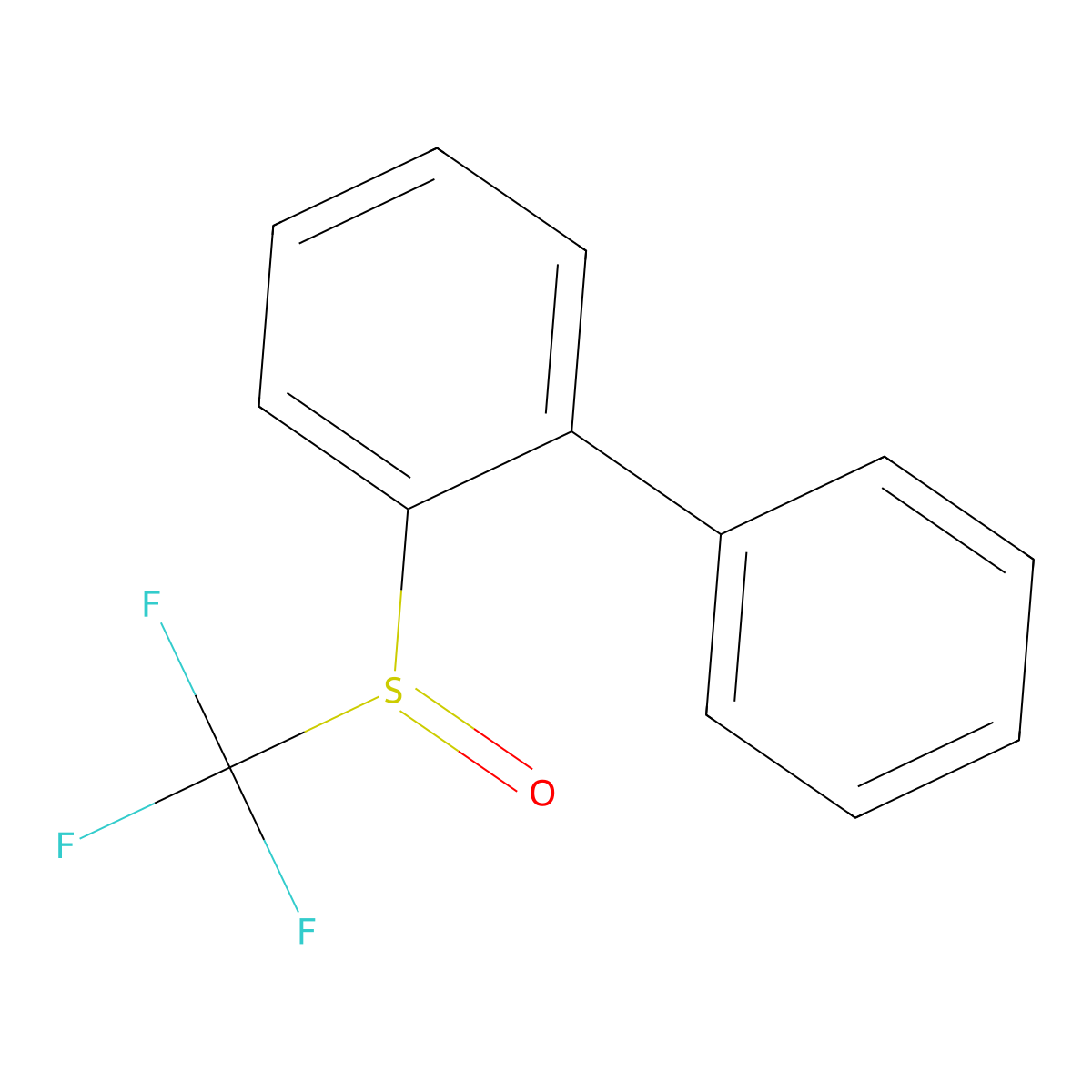 2-((Trifluoromethyl)sulfinyl)-1,1'-biphenyl molecular structure, CAS 129922-49-2