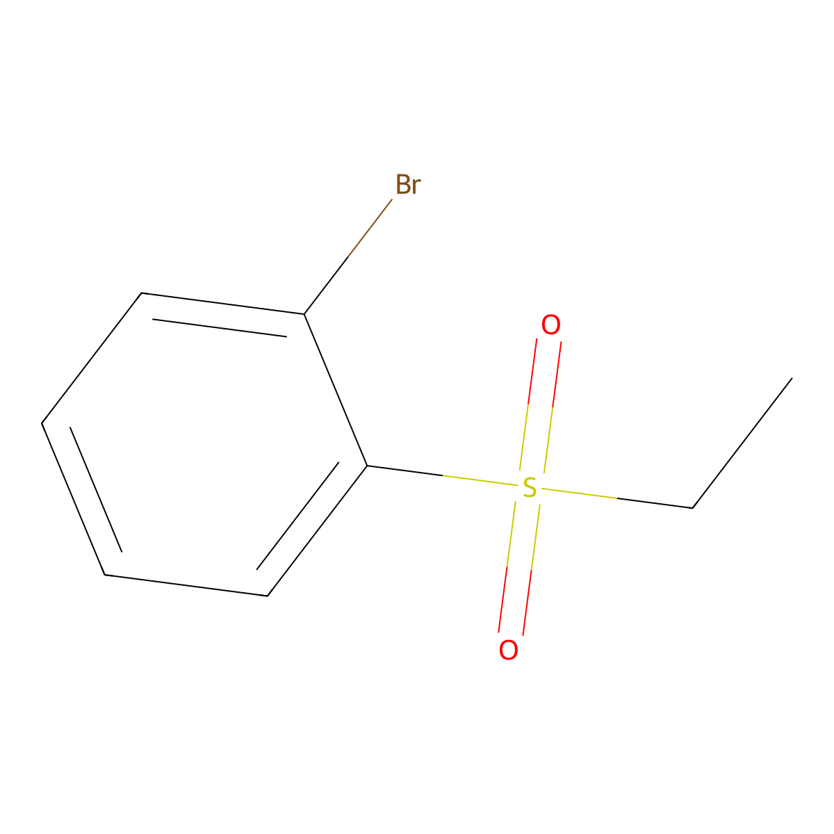 1-Bromo-2-(ethanesulfonyl)benzene molecular structure, CAS 1299474-17-1