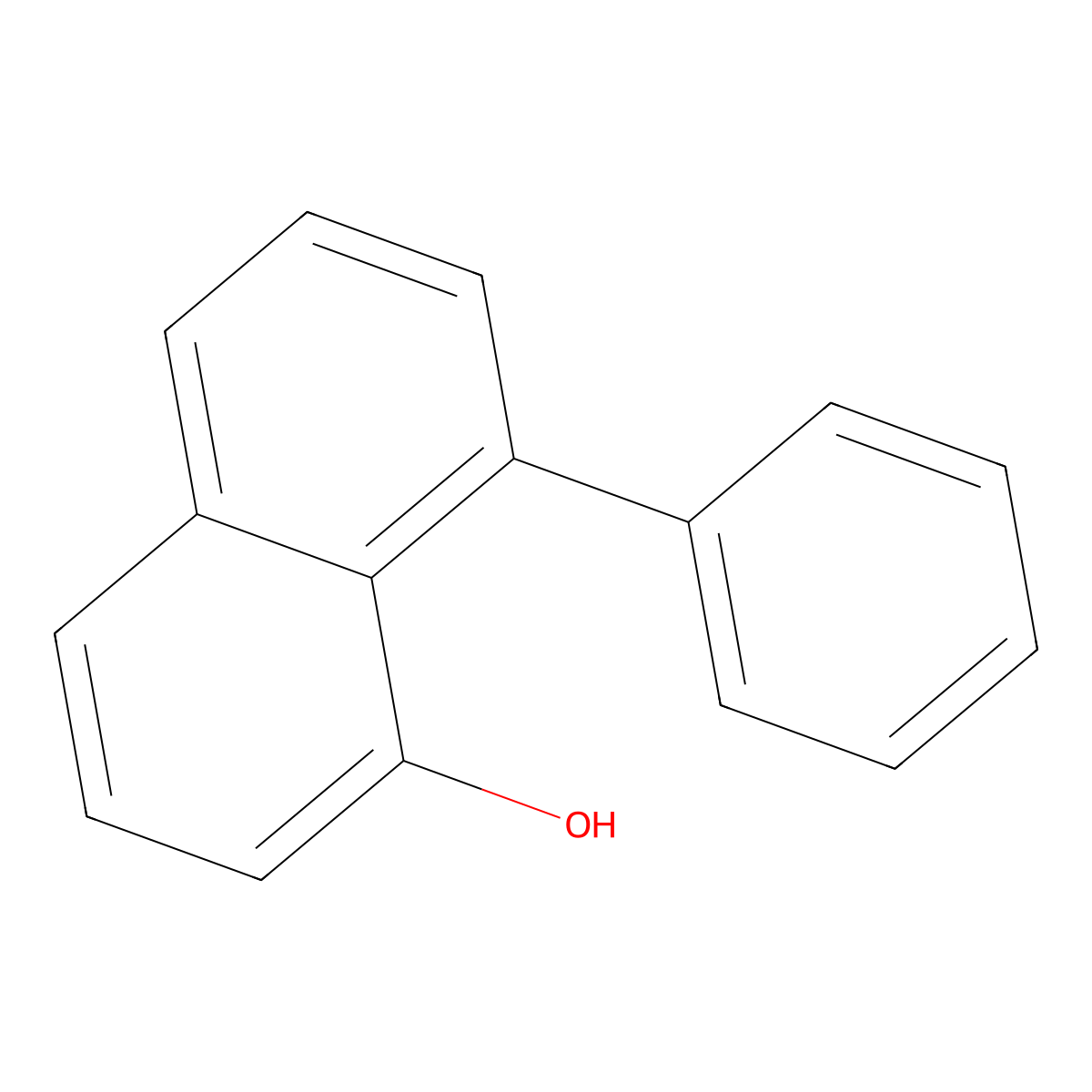 8-Phenylnaphthalen-1-ol molecular structure, CAS 129957-20-6
