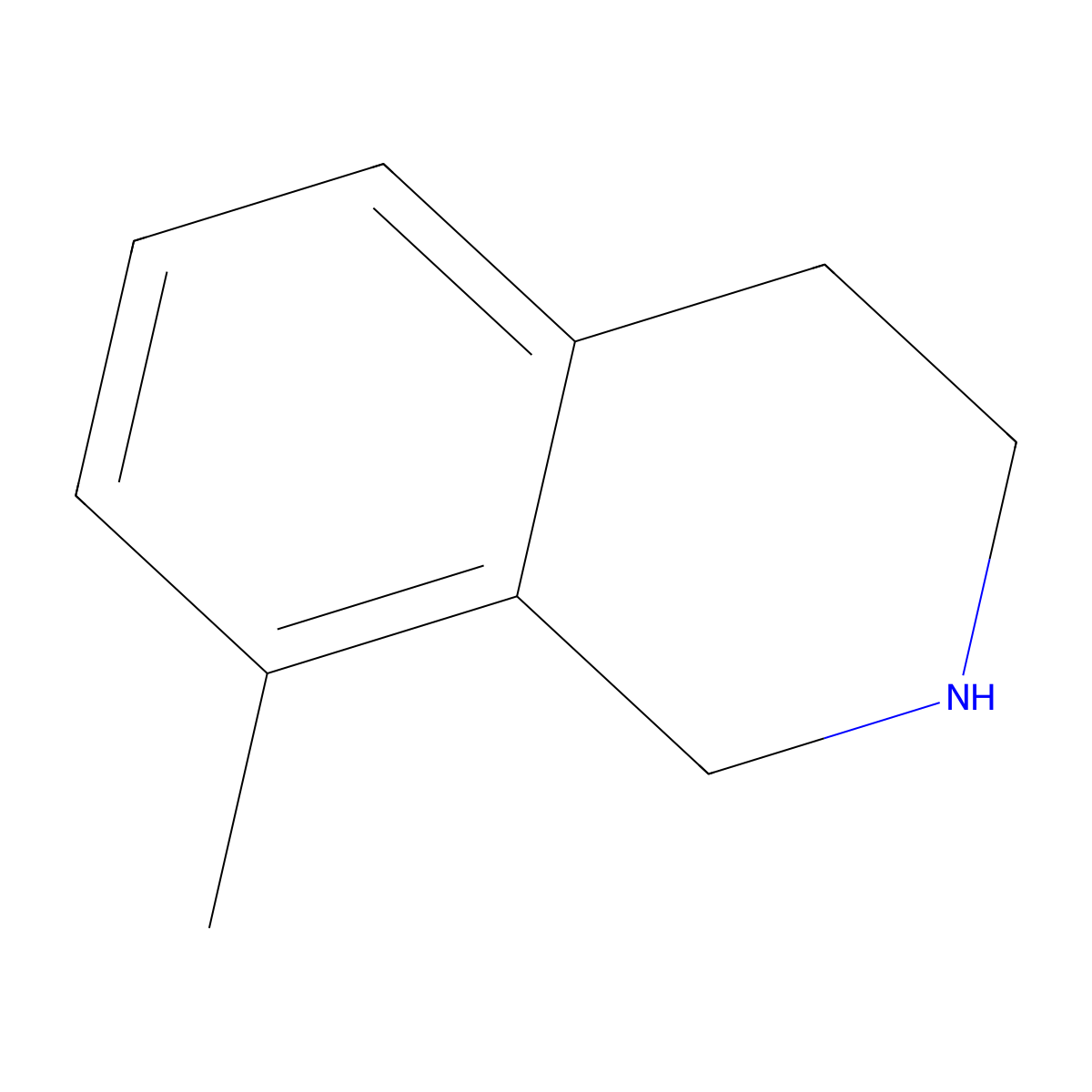 8-Methyl-1,2,3,4-tetrahydroisoquinoline molecular structure, CAS 129961-74-6