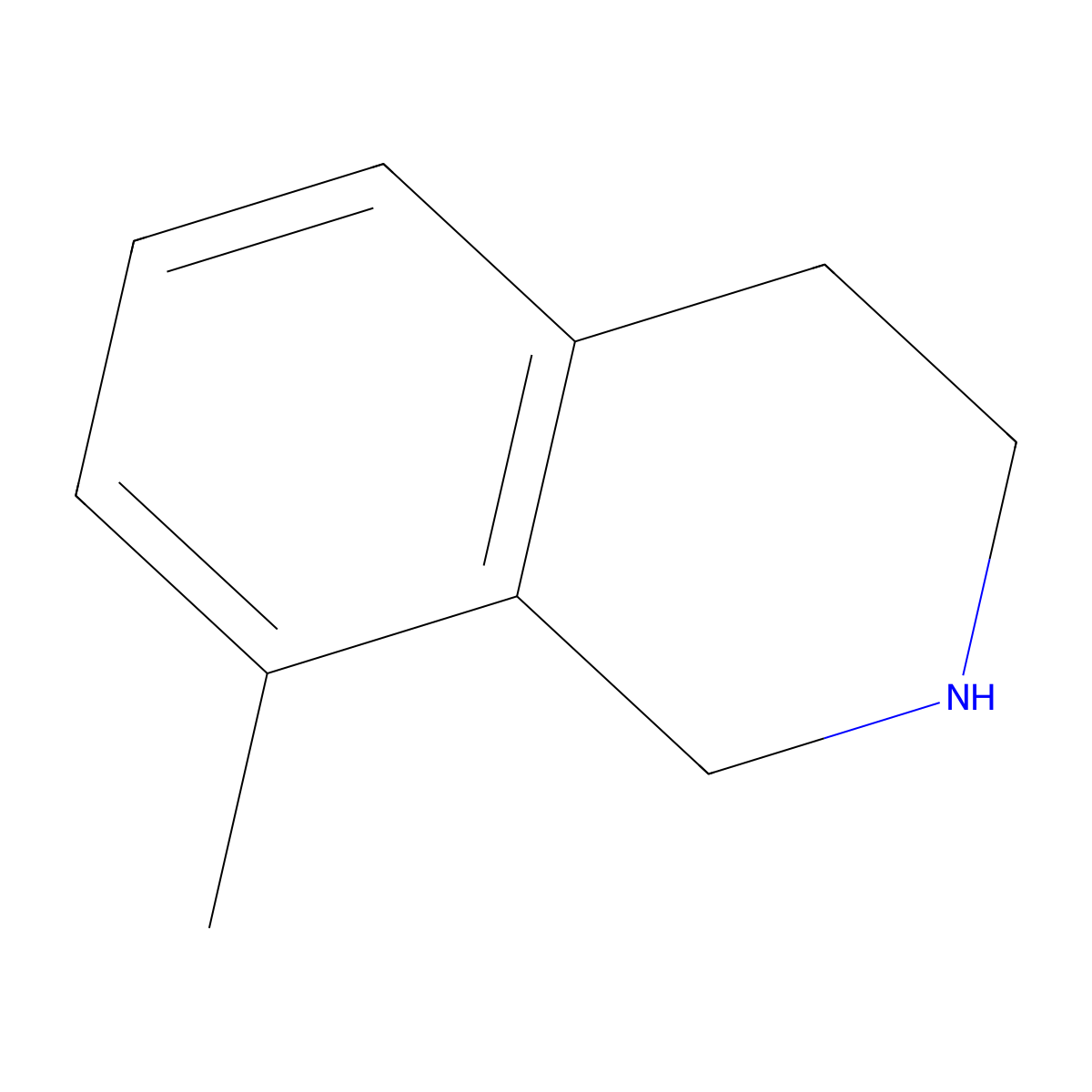 8-Methyl-1,2,3,4-tetrahydroisoquinoline molecular structure, CAS 129961-74-6