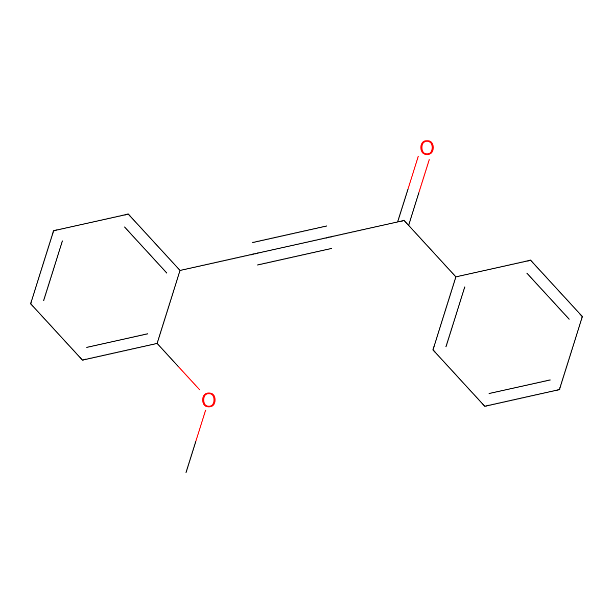 3-(2-Methoxyphenyl)-1-phenyl-2-propyn-1-one molecular structure, CAS 129972-89-0