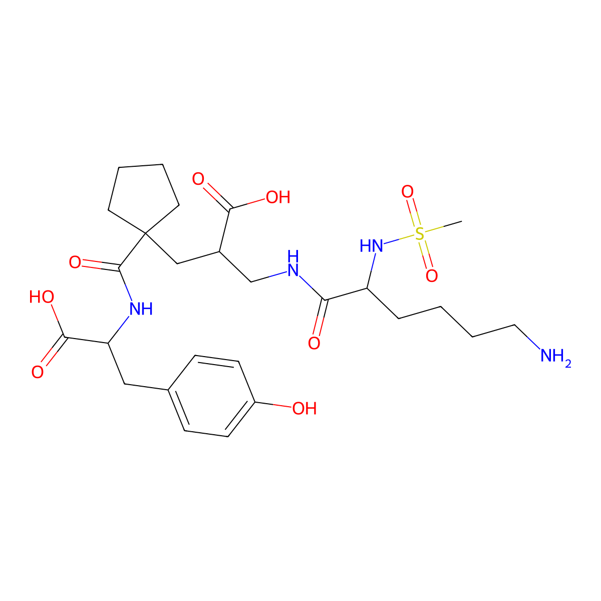 Sampatrilat molecular structure, CAS 129981-36-8