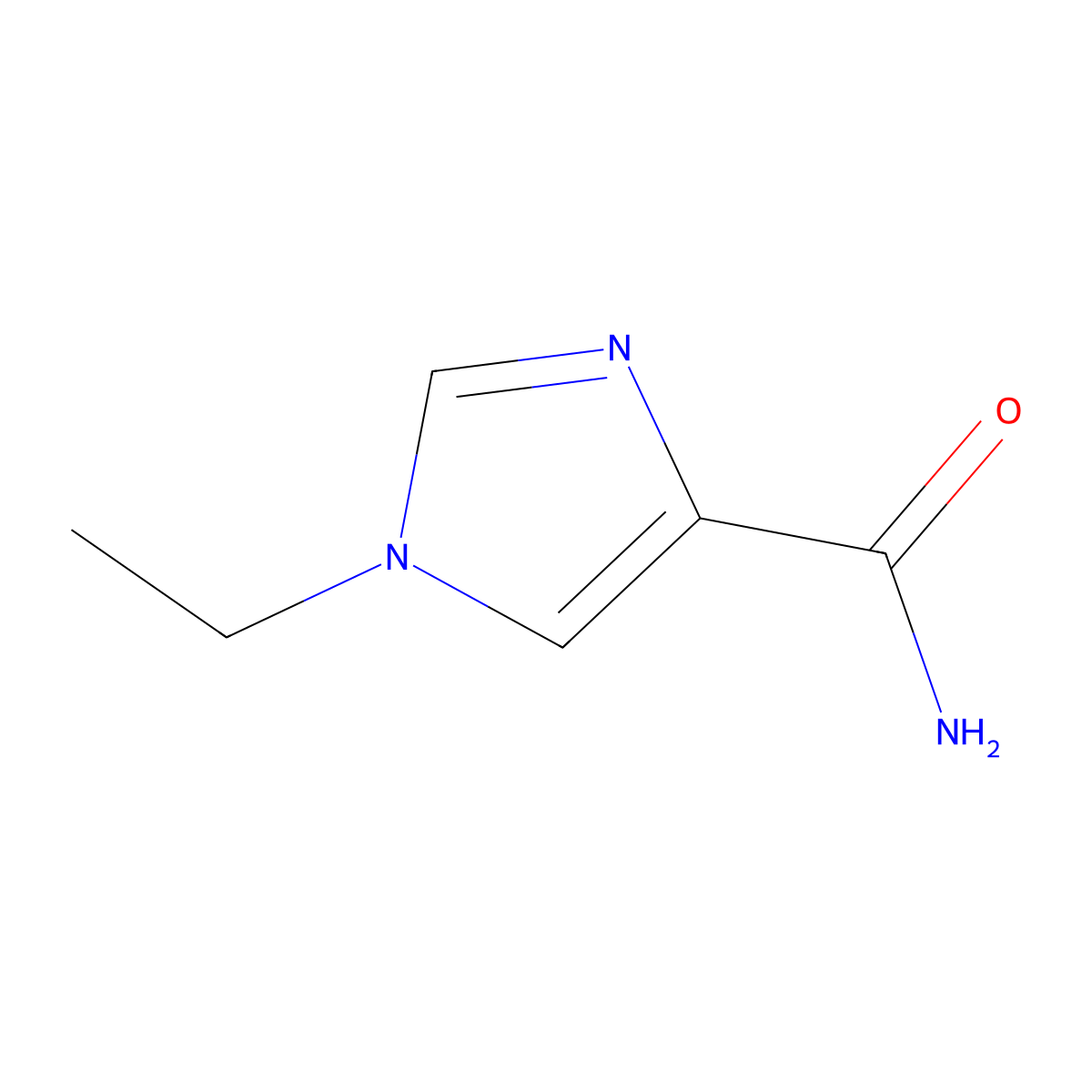 1-Ethyl-1h-imidazole-4-carboxamide molecular structure, CAS 129993-48-2