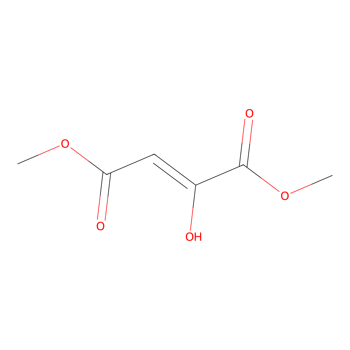 Dimethyl 2-Hydroxyfumarate molecular structure, CAS 129993-73-3