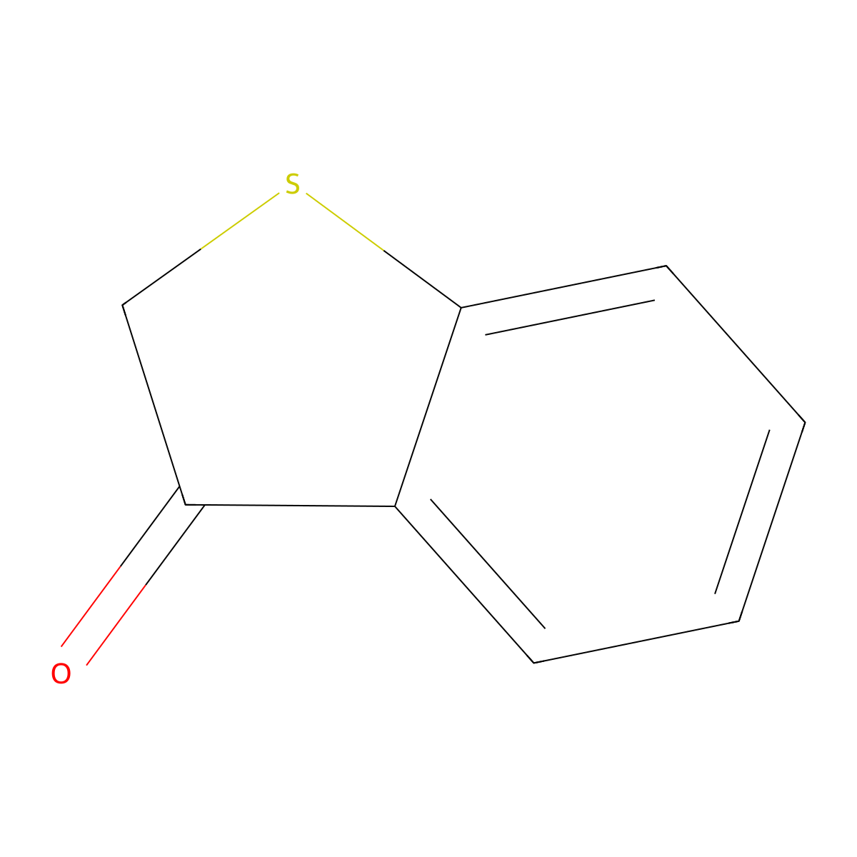 2,3-Dihydro-1-benzothiophen-3-one molecular structure, CAS 130-03-0
