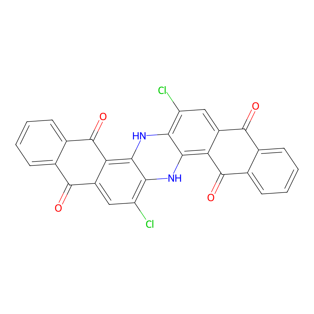 Vat Blue 6 molecular structure, CAS 130-20-1