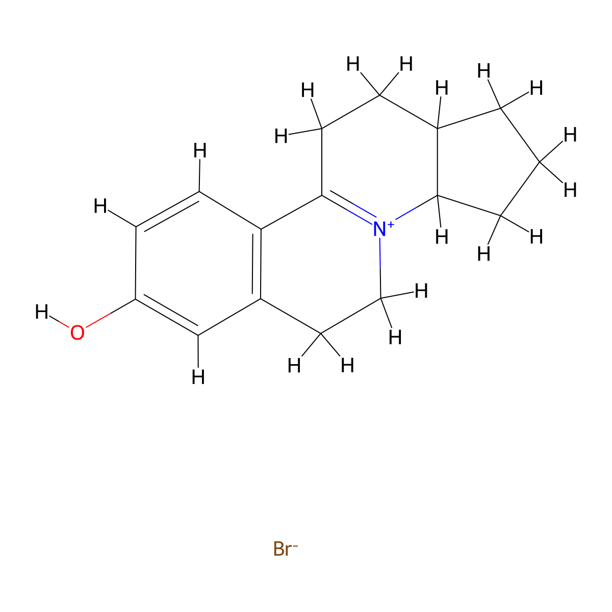 Quindonium bromide molecular structure, CAS 130-81-4