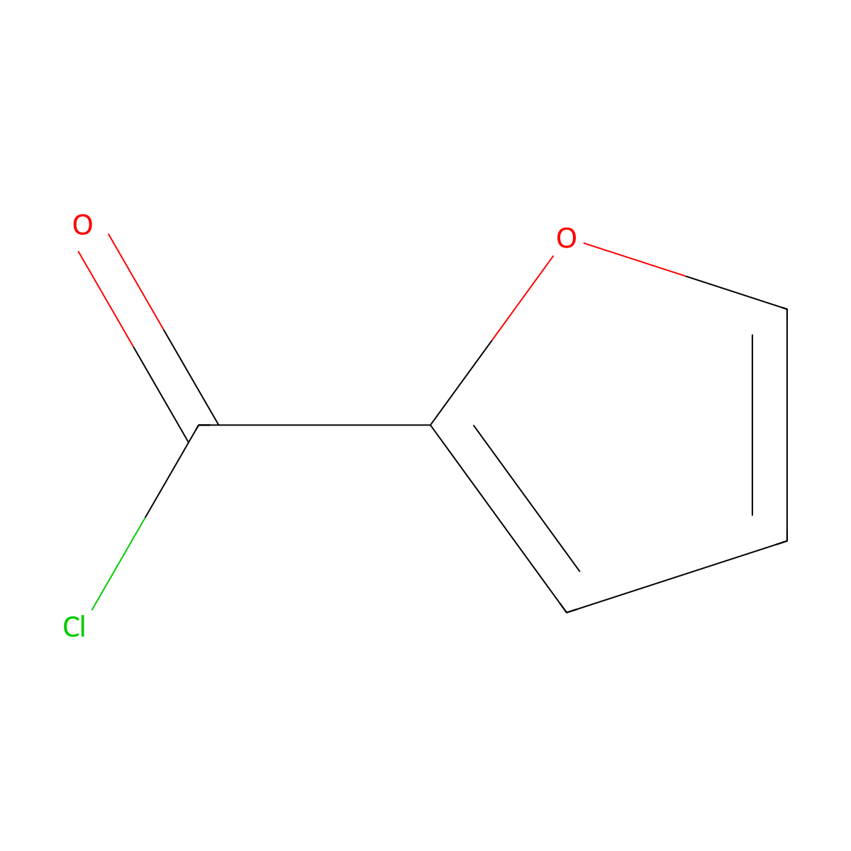 2-Furancarbonyl chloride molecular structure, CAS 1300-32-9
