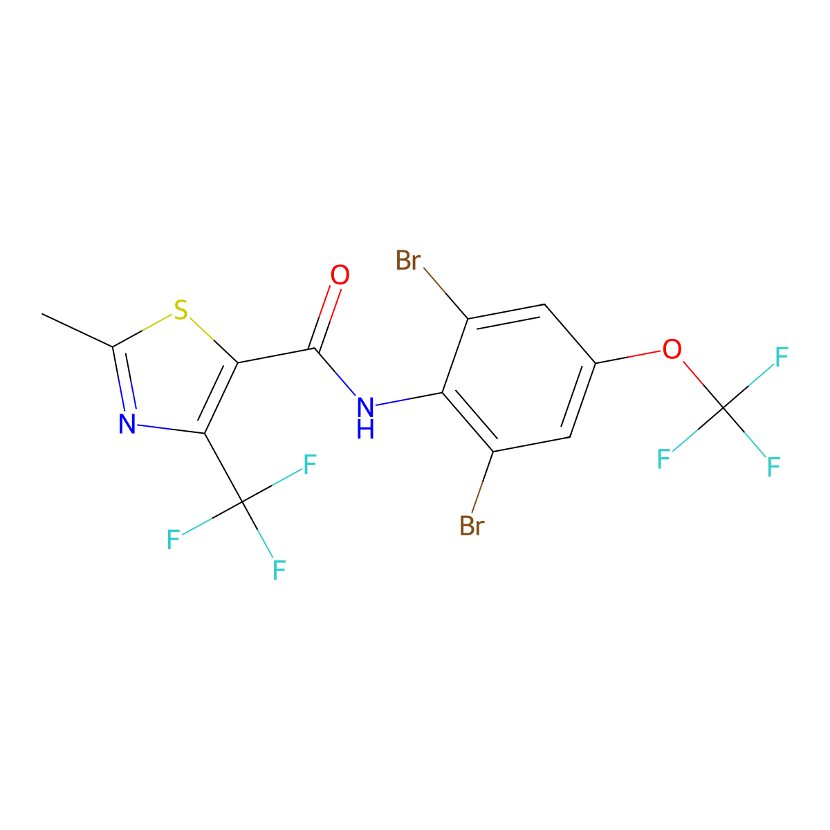 Thifluzamide molecular structure, CAS 130000-40-7