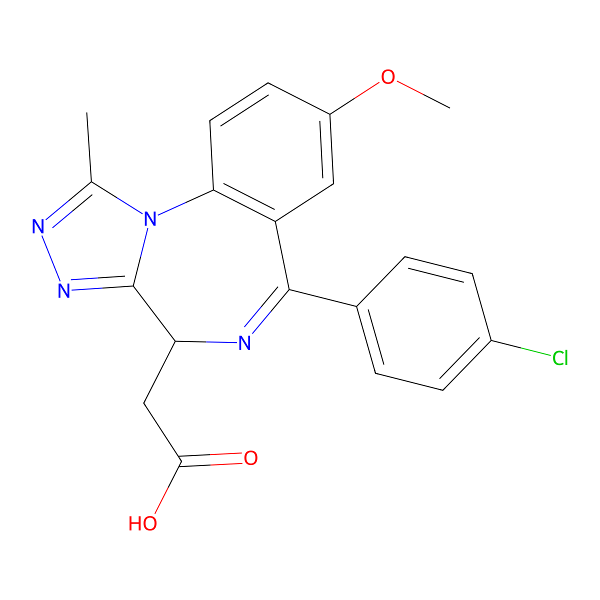 I-BET762 carboxylic acid molecular structure, CAS 1300019-38-8