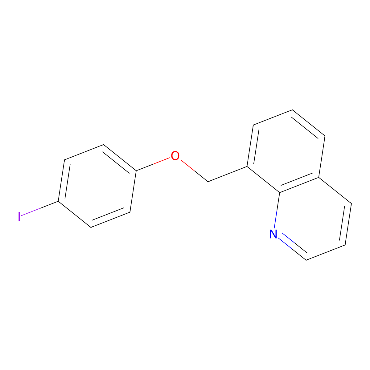 8-(4-Iodophenoxymethyl)quinoline molecular structure, CAS 1300068-28-3