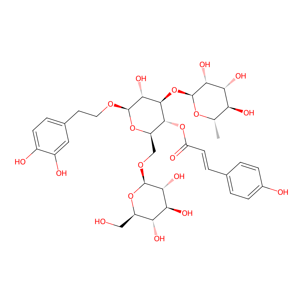 Cistanbuloside B1 molecular structure, CAS 130009-44-8