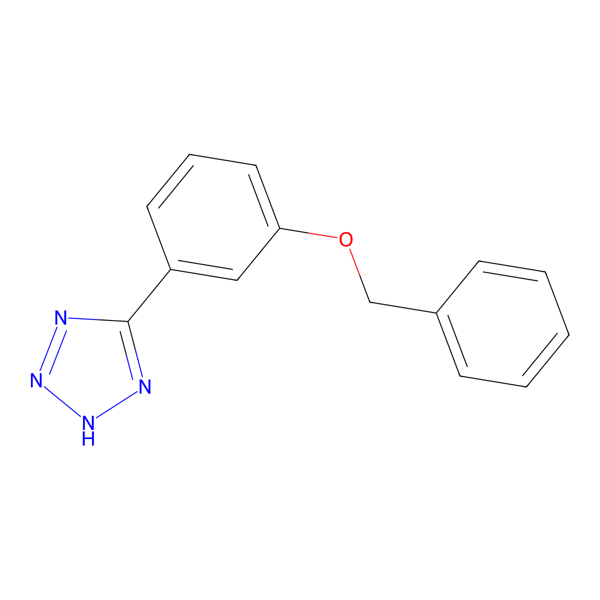5-(3-Benzyloxyphenyl)-1H-tetrazole molecular structure, CAS 130019-48-6